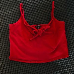 Red Crop Top